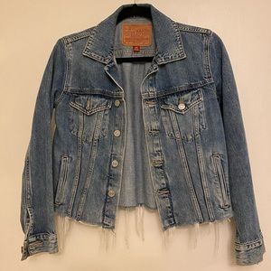 Lucky Brand Cropped Denim Jacket